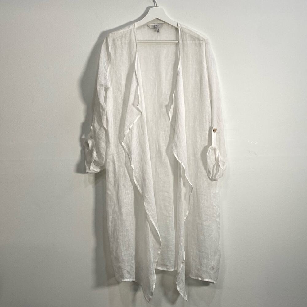 ZoZo Lagenlook Layered Linen Cardigan Medium